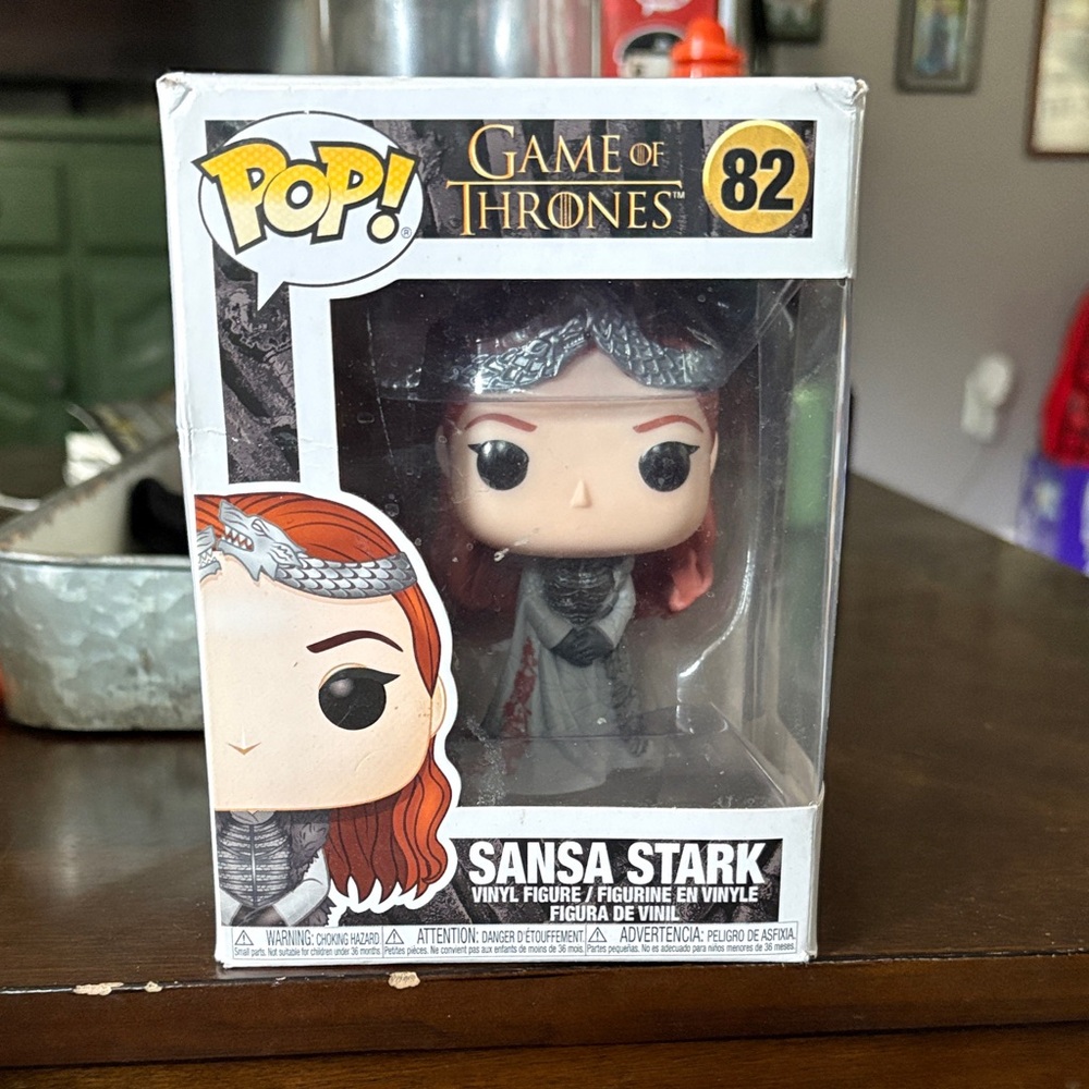 Funko Pop Game of Thrones Sansa Stark with Red Hair and Gray Outfit